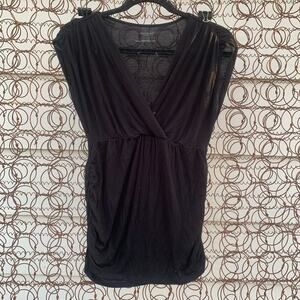 Motherhood wrap front sleeveless blouse blouse